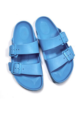 Birkenstock Womans Sandal Blue Arizona EVA Sandals Size 37